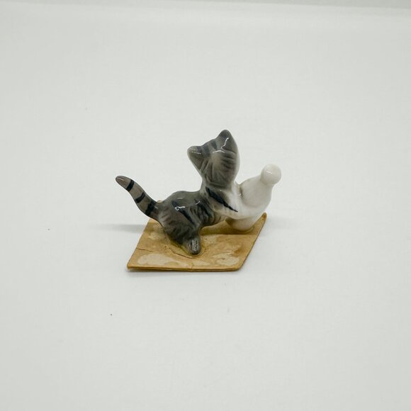 Vtg Ceramic Porcelain Cat Kitten Collection Lot Stone Critters Hagen Renaker - Picture 11 of 11
